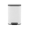 Odpadkový koš volně stojící SAT 12 l bílá mat SATDKOSO12B