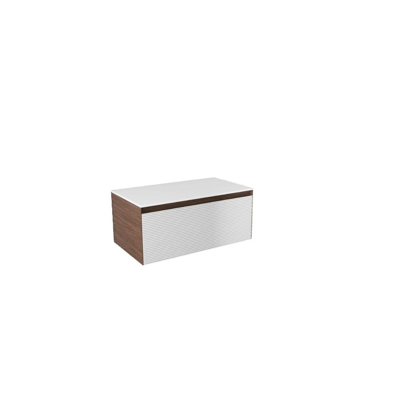 Koupelnová skříňka s krycí deskou Naturel Monza 79x30x45 cm ořech mat MONZA80WND