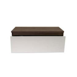 Koupelnová skříňka s krycí deskou Naturel Monza 99x30x45 cm ořech mat MONZA100WN