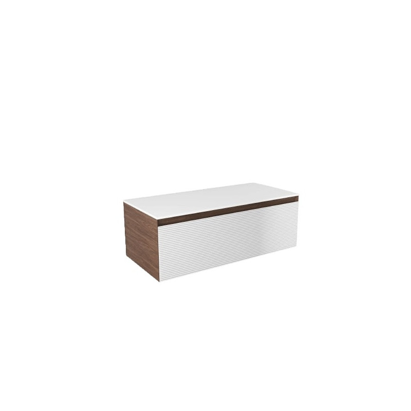 Koupelnová skříňka s krycí deskou Naturel Monza 99x30x45 cm ořech mat MONZA100WND
