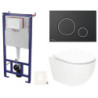 Závěsný wc set do lehkých stěn / předstěnová SAT Fusion SIKOSSTORFU78