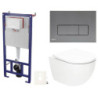 Závěsný wc set do lehkých stěn / předstěnová SAT Fusion SIKOSSTORFUGMM