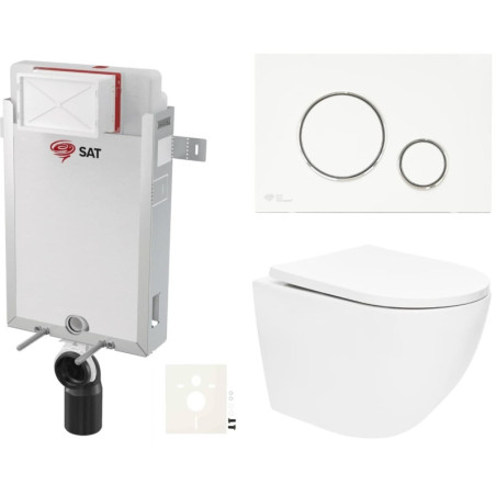 Závěsný wc set k zazdění SAT SIKOSZTOR6770