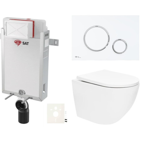 Závěsný wc set k zazdění SAT SIKOSZTOR6776