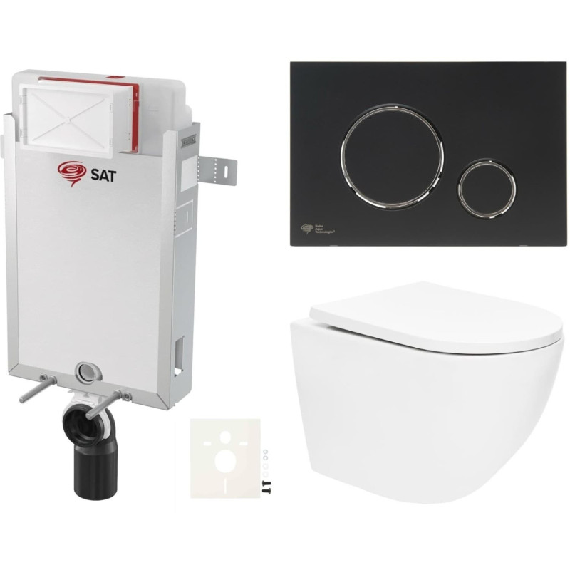 Závěsný wc set k zazdění SAT SIKOSZTOR6778