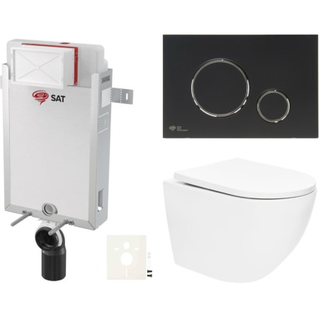 Závěsný wc set k zazdění SAT SIKOSZTOR6778
