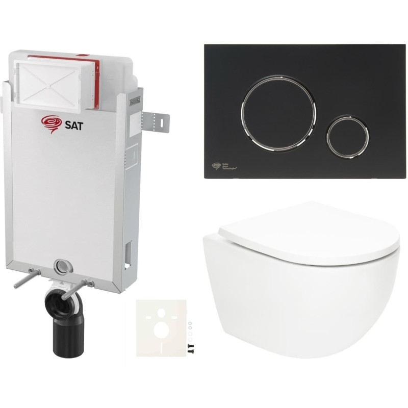 Závěsný wc set k zazdění SAT Fusion SIKOSZTORFU78