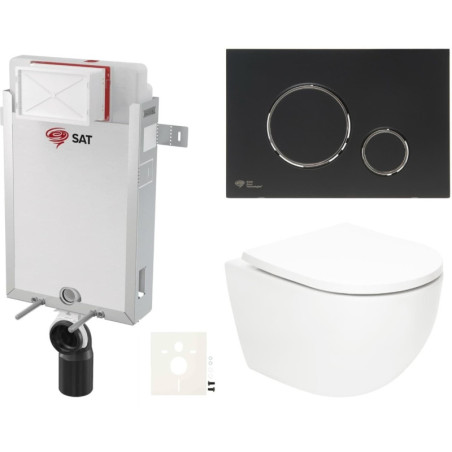 Závěsný wc set k zazdění SAT Fusion SIKOSZTORFU78