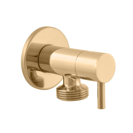 Rohový ventil RAV Slezák 1/2"x3/4" pračkový zlatá lesklá RV0234ZL