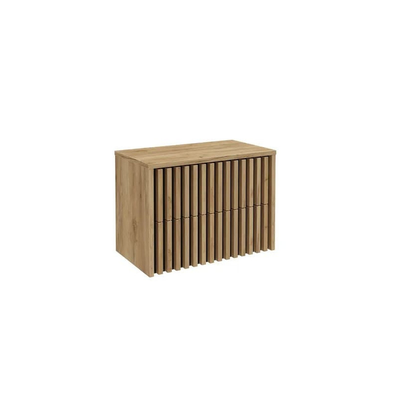 Koupelnová skříňka s krycí deskou SAT Delano 80x56x45 cm dub mat DELANO80ZDCDE