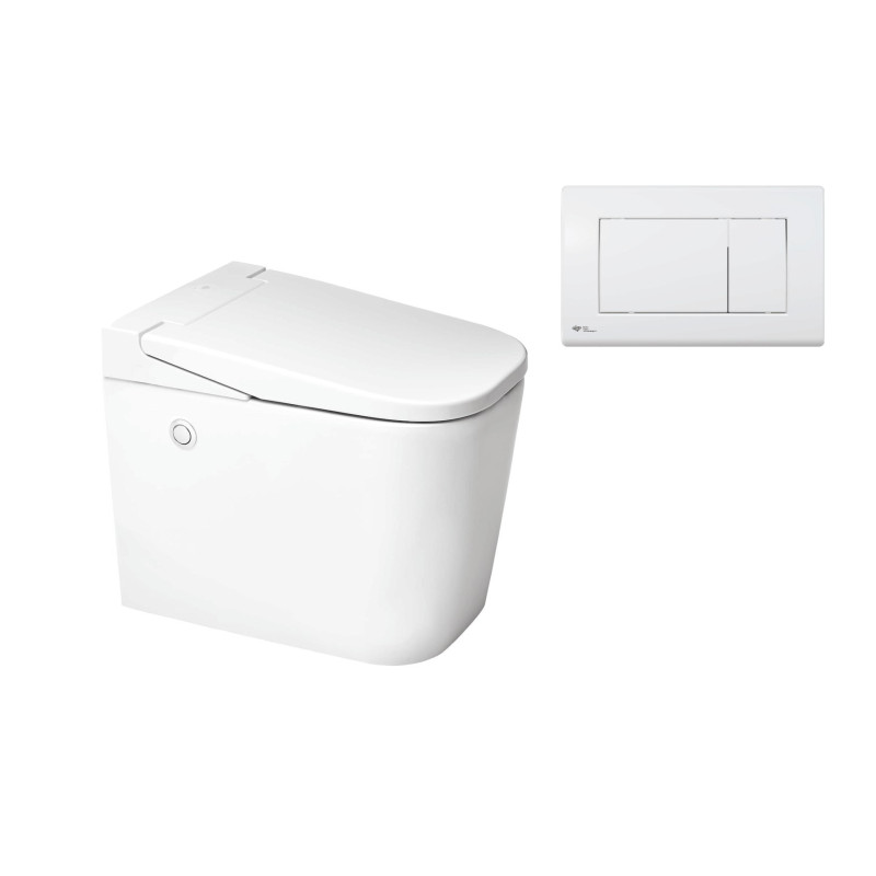 Ultimax stojící WC s technologií OptimFlush včetně nádržky a nástěnného tlačítka SATOFSHFS3.B20