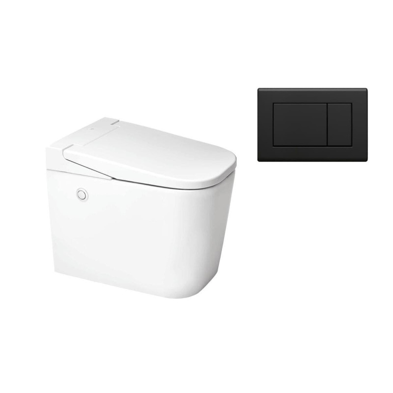 Ultimax stojící WC s technologií OptimFlush včetně nádržky a nástěnného tlačítka SATOFSHFS3.B28
