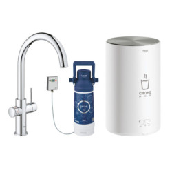 Dřezová baterie GROHE Red s výpustí chrom 30083001