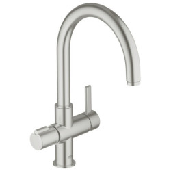 Dřezová baterie GROHE Red s filtrem supersteel 30033DC0
