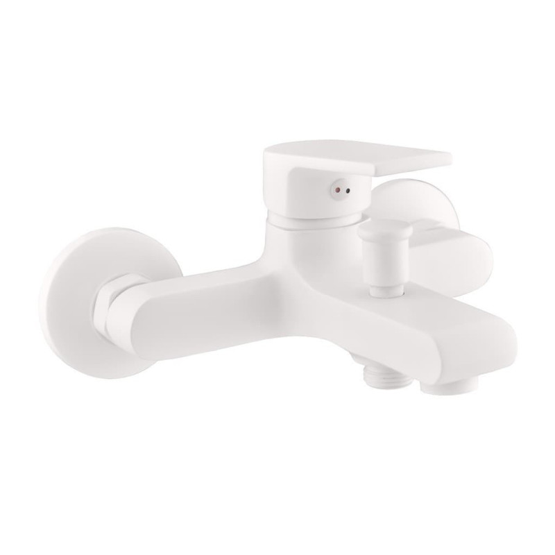 Vanová baterie RAV SLEZÁK Colorado bez sprchového setu 150 mm bílá matná CO154.5BMAT