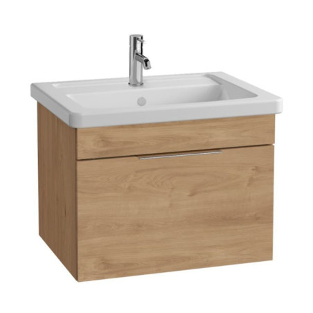 Koupelnová skříňka s umyvadlem VitrA Mia 64,5x49,5x43,5 cm dub MIA6049D