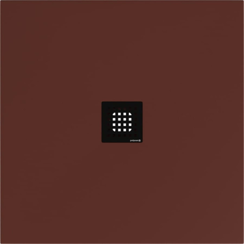 Sprchová vanička čtvercová Polysan Flexia 90x90 cm litý mramor hnědá 71546.71