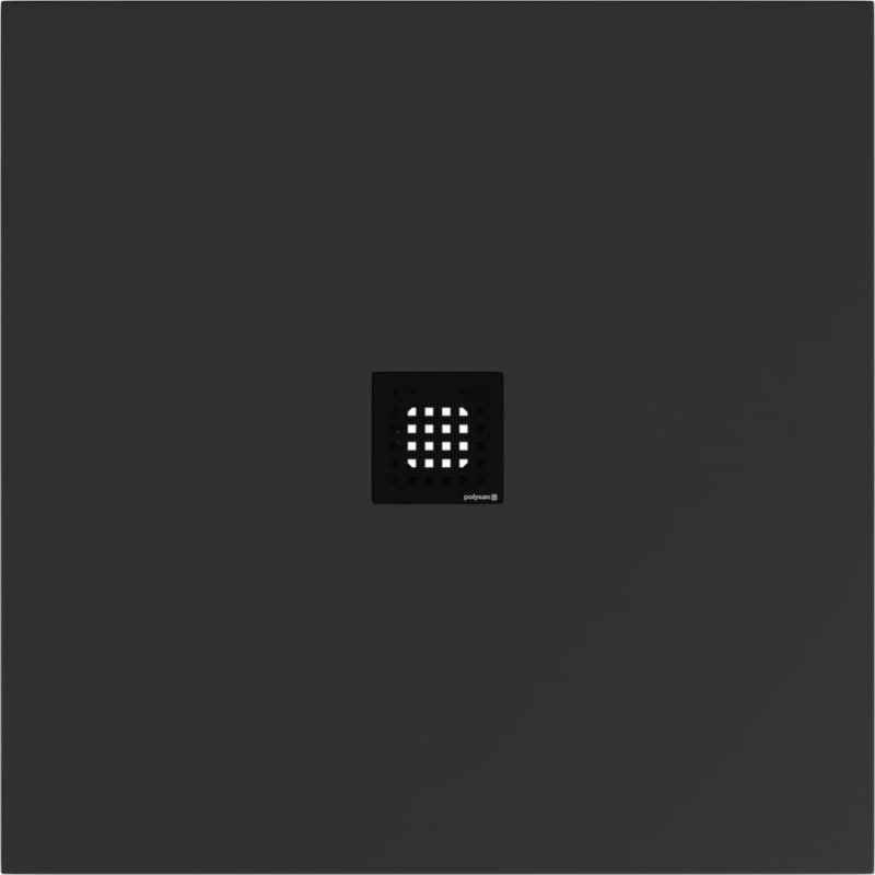 Sprchová vanička čtvercová Polysan Flexia 100x100 cm litý mramor antracit 71552.51