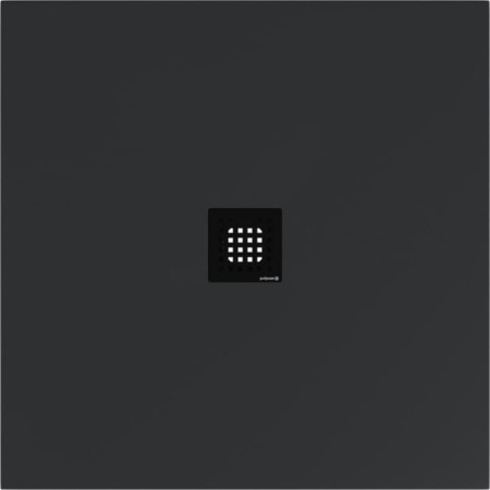 Sprchová vanička čtvercová Polysan Flexia 100x100 cm litý mramor antracit 71552.51