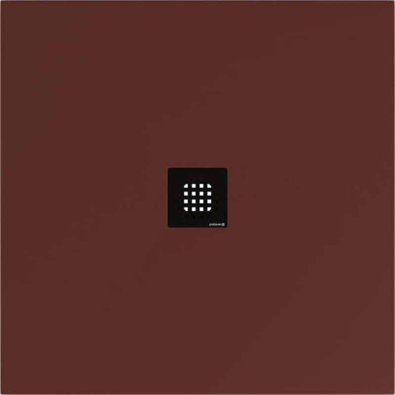 Sprchová vanička čtvercová Polysan Flexia 100x100 cm litý mramor hnědá 71552.71