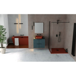 Sprchová vanička obdélníková Polysan Flexia 130x80 cm litý mramor hnědá 72899.71