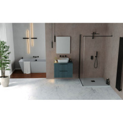 Sprchová vanička obdélníková Polysan Flexia 150x80 cm litý mramor šedá 72901.31