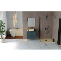 Sprchová vanička obdélníková Polysan Flexia 150x80 cm litý mramor béžová 72901.81