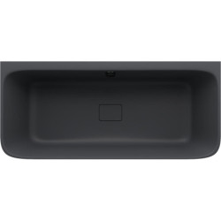 Volně stojící vana Polysan Skylla 169x75 cm litý mramor levá i pravá antracit 72430.51