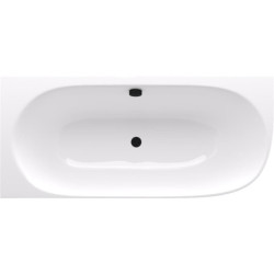 Volně stojící vana Polysan Sussi 160x70 cm litý mramor levá bilá/antracit 90191L.52