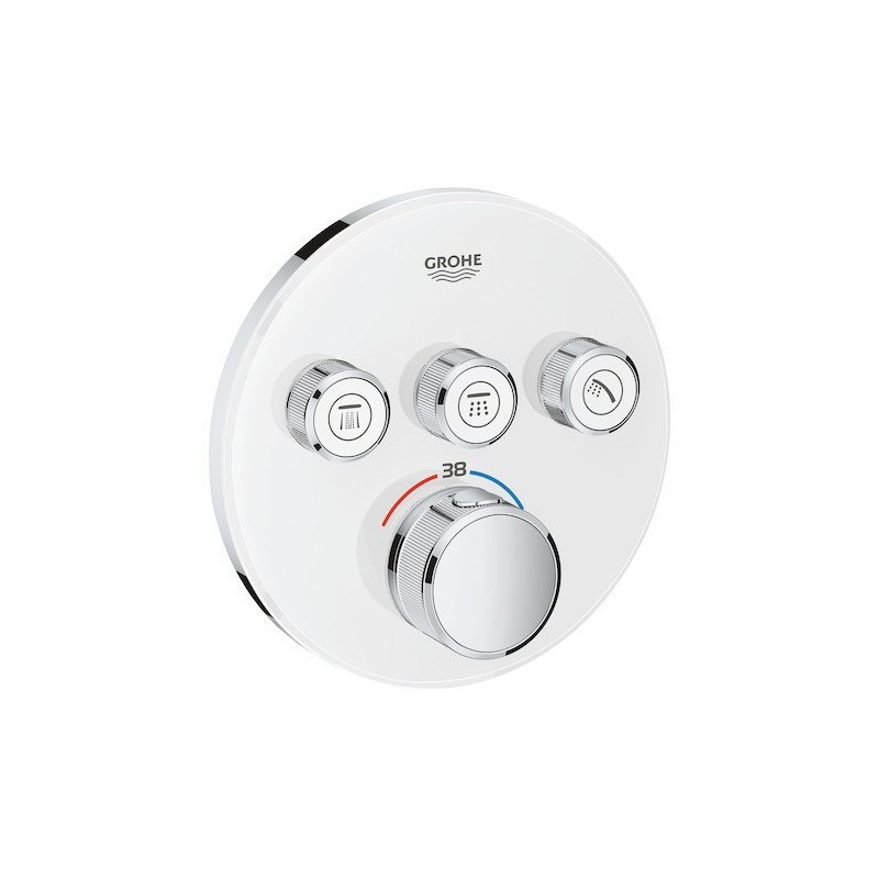 Termostat GROHE Smart Control bez podomítkového tělesa Moon White, Yang White 29904LS0