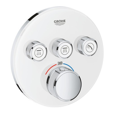 Termostat GROHE Smart Control bez podomítkového tělesa Moon White, Yang White 29904LS0