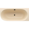 Volně stojící vana Polysan Sussi 160x70 cm litý mramor pravá béžová 90191R.81
