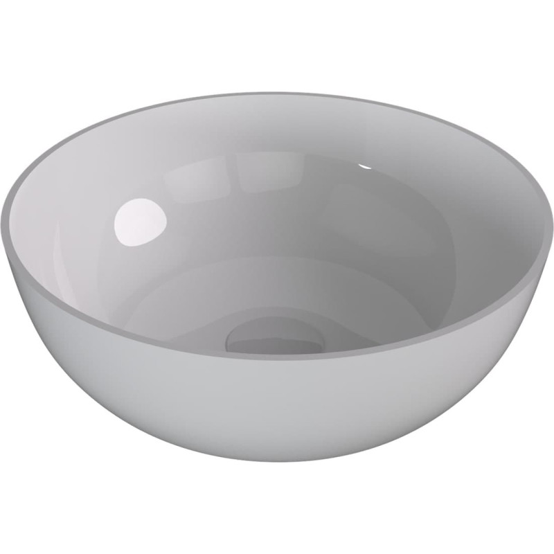 Umyvadlo na desku Polysan Banera 39x39 cm bílá matná bez přepadu 14337