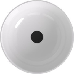 Umyvadlo na desku Polysan Banera 39x39 cm bílá/šedá matná bez přepadu 14337.32