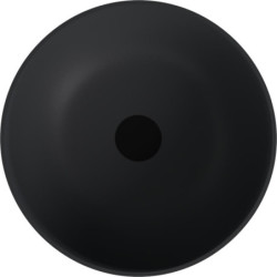 Umyvadlo na desku Polysan Banera 39x39 cm antracit mat bez přepadu 14337.51