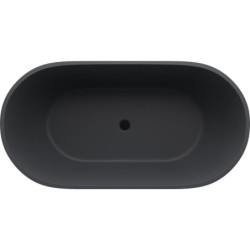 Volně stojící vana Polysan Reduta 150x75 cm litý mramor levá i pravá antracit 71843.51