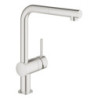 Dřezová baterie GROHE Minta s vytahovací sprškou supersteel 32168DC0