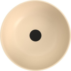 Umyvadlo na desku Polysan Banera 39x39 cm béžová mat bez přepadu 14337.81