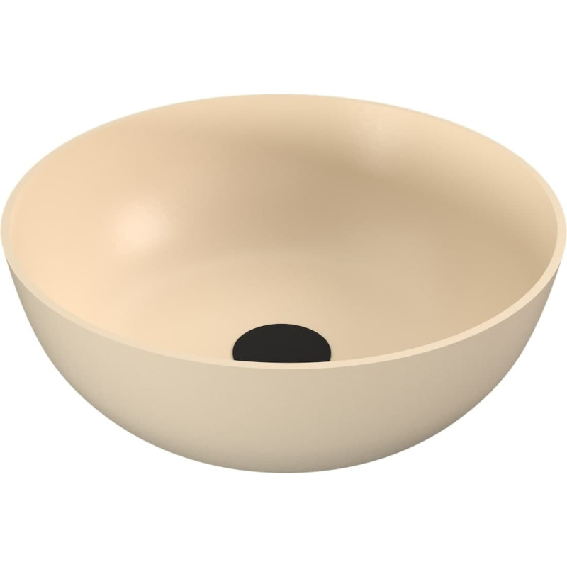 Umyvadlo na desku Polysan Banera 39x39 cm béžová mat bez přepadu 14337.81