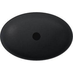 Umyvadlo na desku Polysan Banera 60x40 cm antracit mat bez přepadu 14397.51