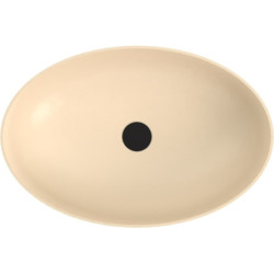 Umyvadlo na desku Polysan Banera 60x40 cm béžová mat bez přepadu 14397.81