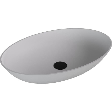 Umyvadlo na desku Polysan Banera 60x40 cm bílá matná bez přepadu 14397MAT