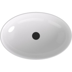 Umyvadlo na desku Polysan Banera 60x40 cm bílá/béžová mat bez přepadu 14397.82