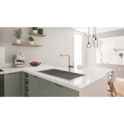 Dřezová baterie GROHE Minta s vytahovací sprškou supersteel 30274DC0