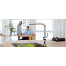 Dřezová baterie GROHE Minta Touch s vytahovací sprškou chrom 31360001