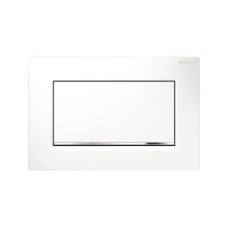 Ovládací tlačítko Geberit Sigma30 chrom bílá 115.893.KJ.1