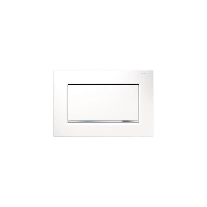 Ovládací tlačítko Geberit Sigma30 chrom bílá 115.893.KJ.1