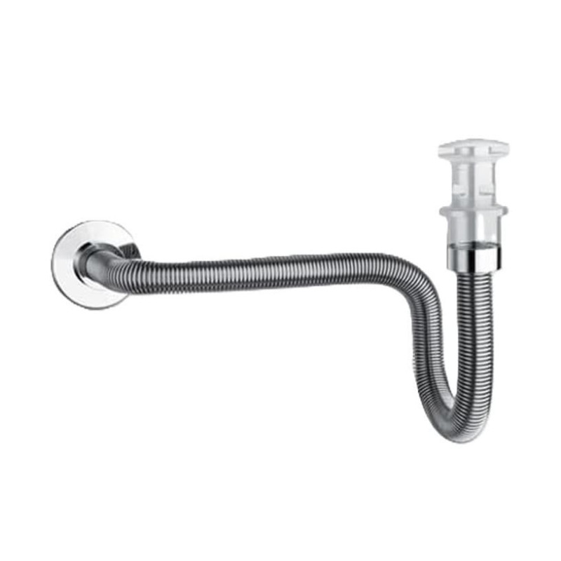 Flexibilní umyvadlový sifon Silfra 80cm chrom PP13051