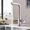 Dřezová baterie GROHE Essence New s vytahovací sprškou chrom 30270000
