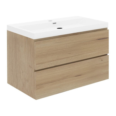 Koupelnová skříňka s umyvadlem SAT B-Way 99x50x45 cm dub mat BWAY2100OAKU4